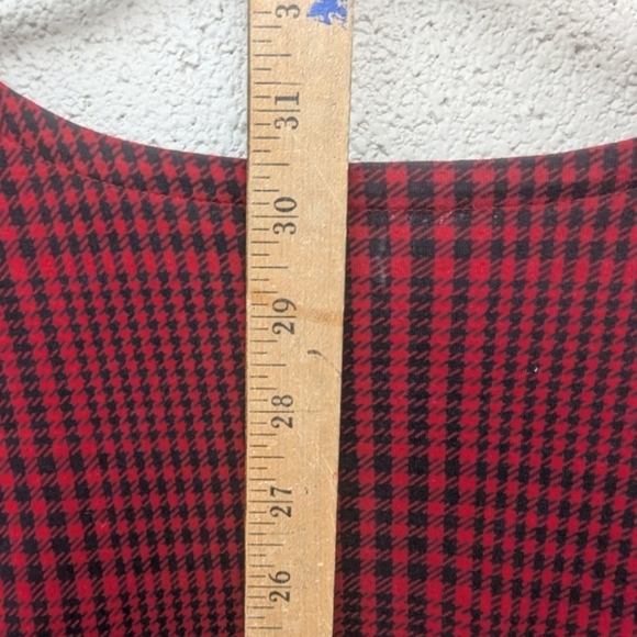 J. Jill size XL black and red plaid tunic - Picture 10 of 11